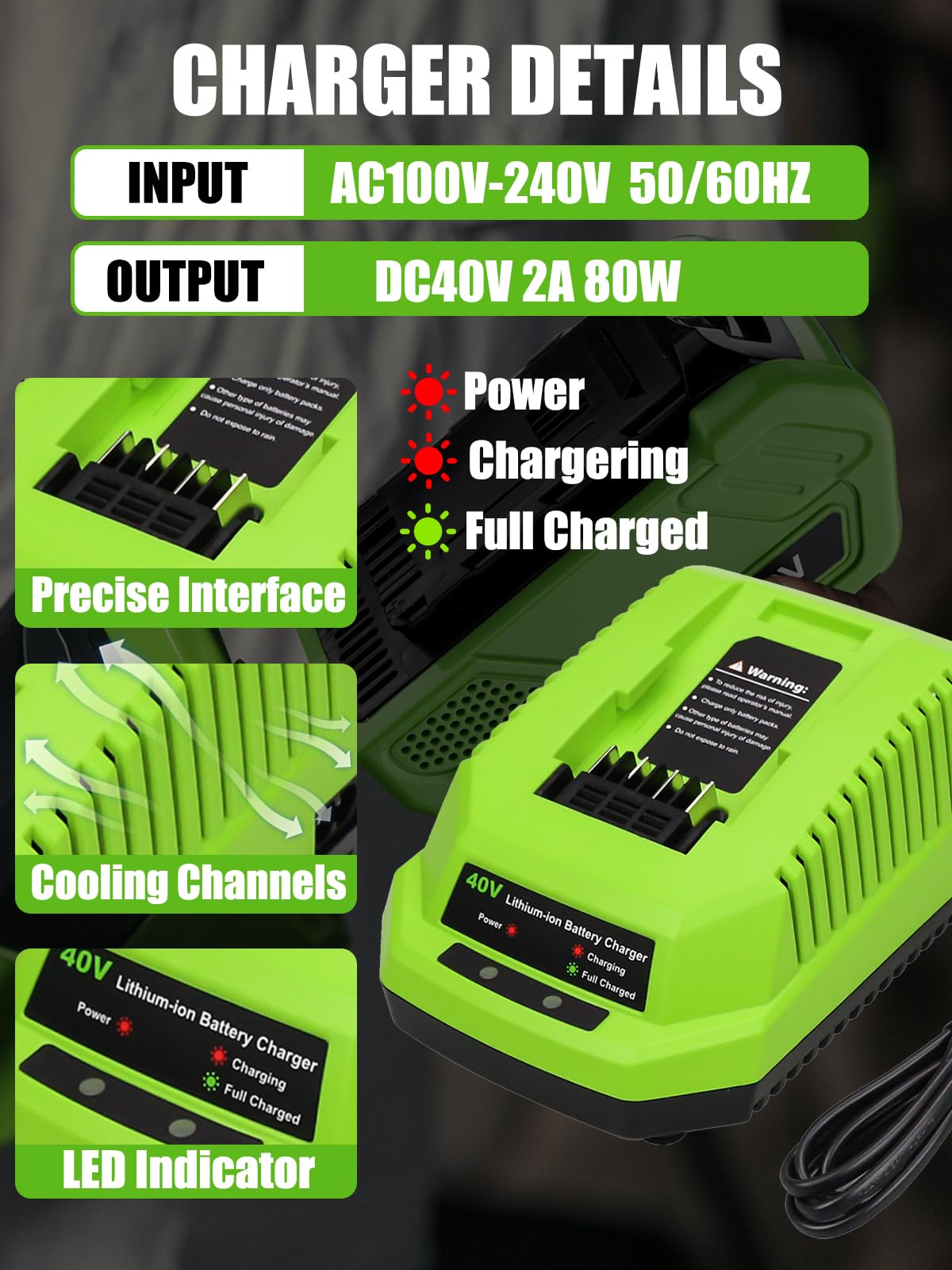 Zuyitoku battery charging status indicator helps plan recharges