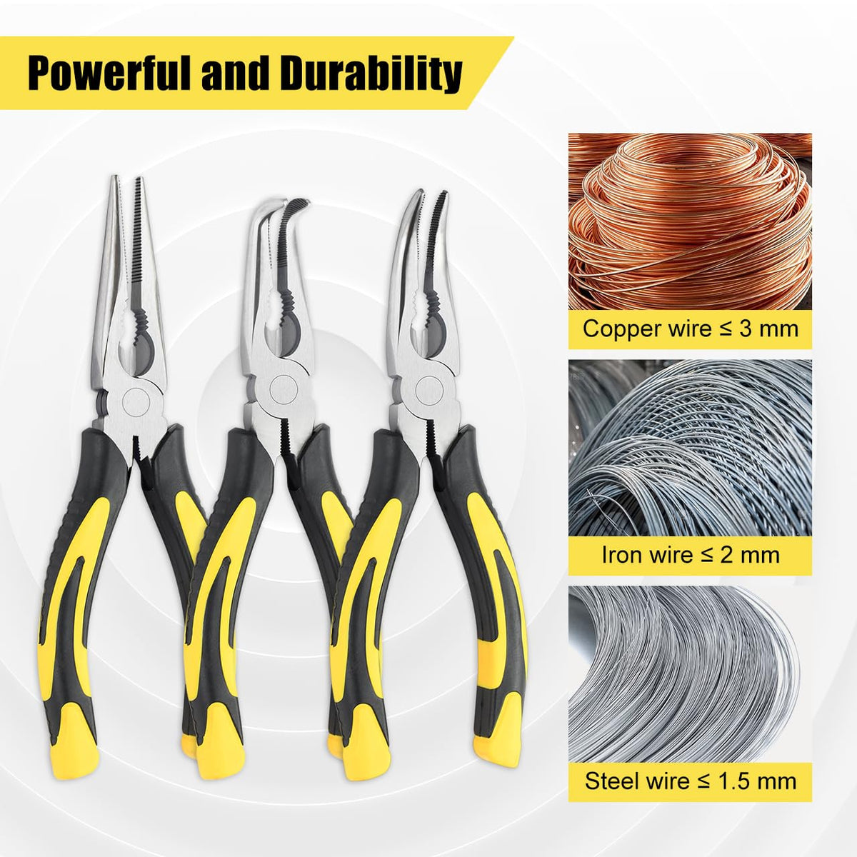 ZUZUAN pliers with flat-closed jaw for secure grip on small parts.