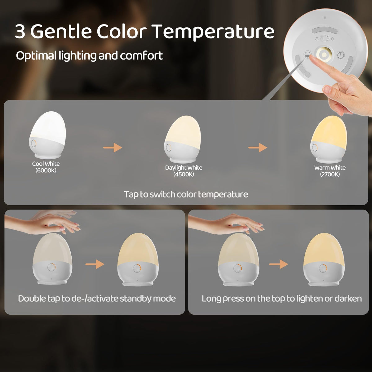 ZUZUKID Baby-safe material night light designed for delicate skin and gentle glow.