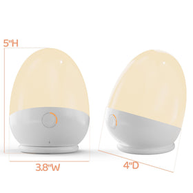 ZUZUKID Nursery egg-design light creates cozy ambiance in the baby’s room.