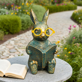 Zuzuzen Weatherproof bunny figure withstands outdoor use with lasting charm.