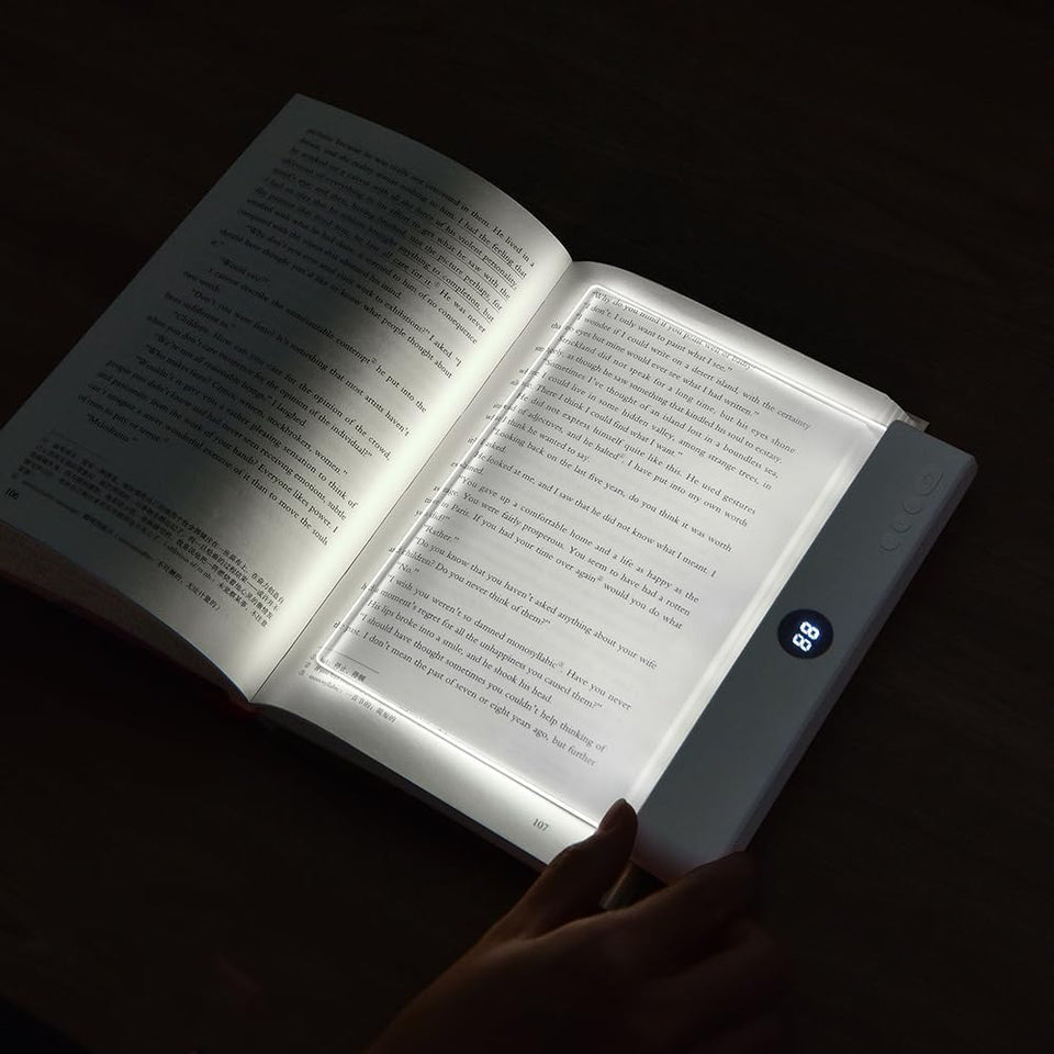 ZWJFDCBD book light front panel view with even page illumination