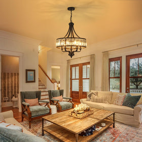 ZXFDWB 5-light dining room chandelier enhancing dining area ambience