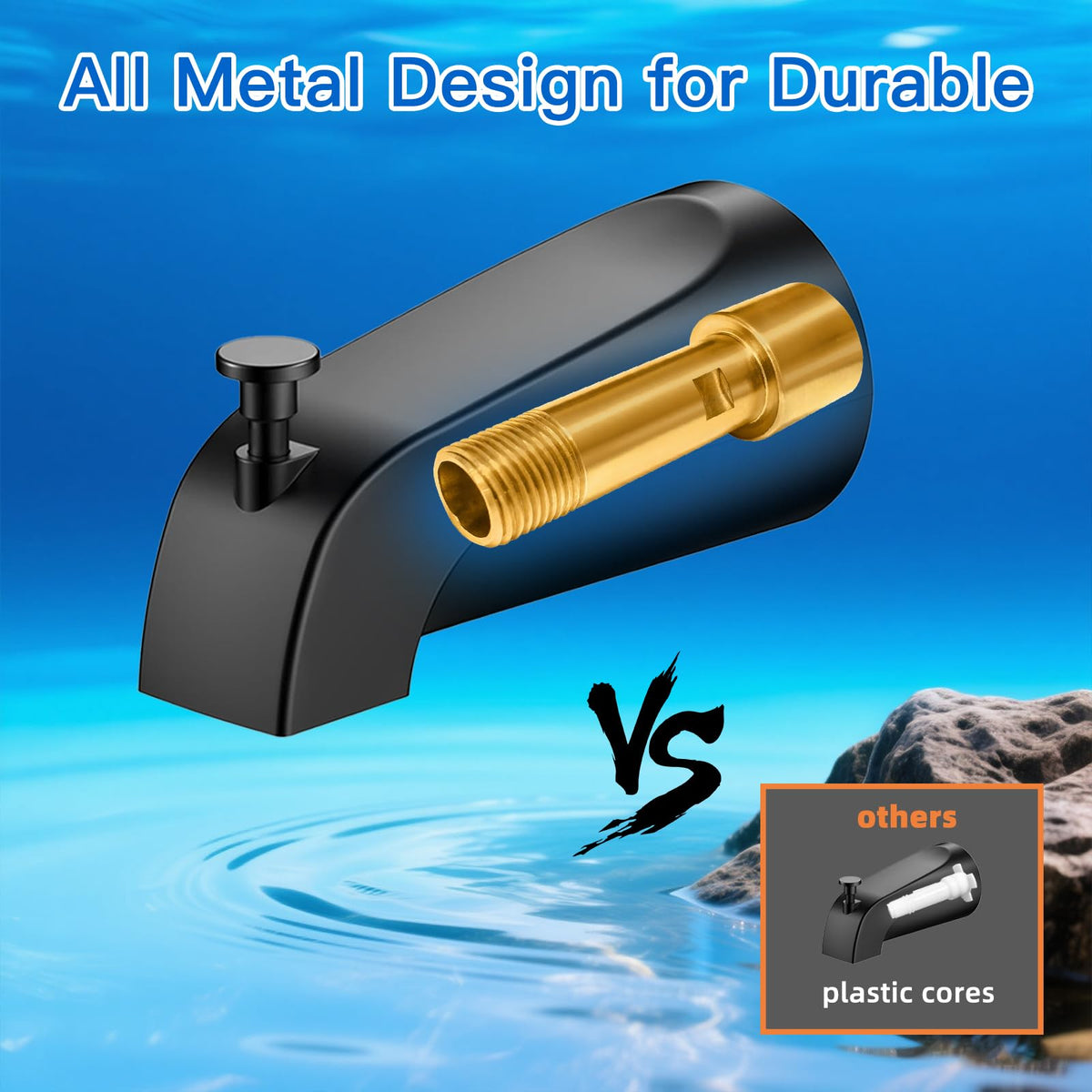 ZXFENG durable metal construction resists corrosion for long lasting bathroom use