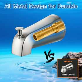 ZXFENG easy-diy tub spout installation with universal slip-fit design