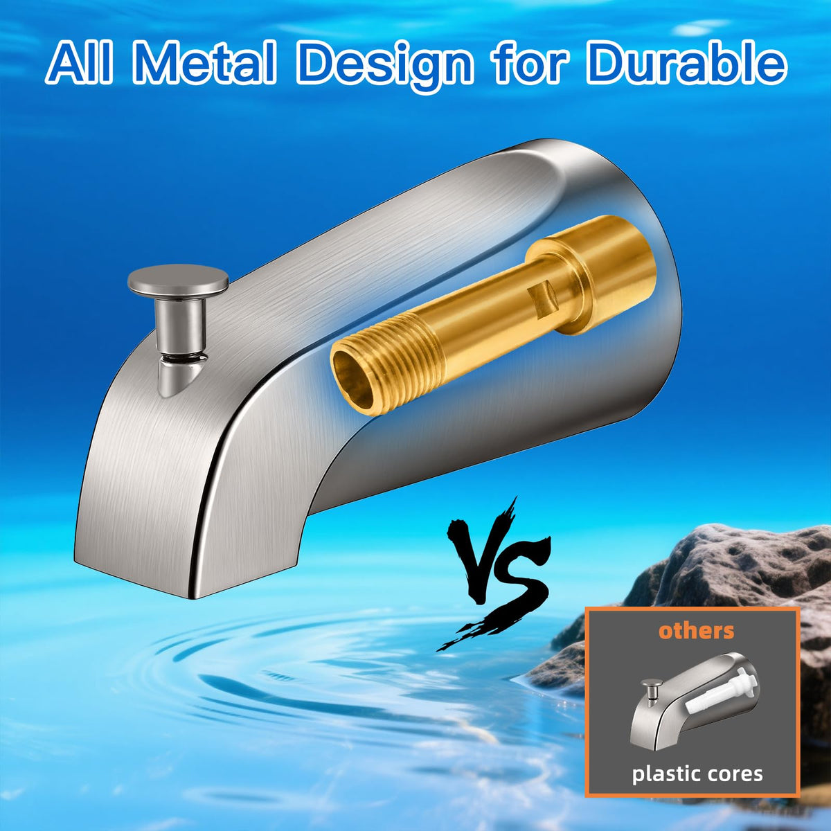 ZXFENG slip-on 1/2 copper option for secure installation