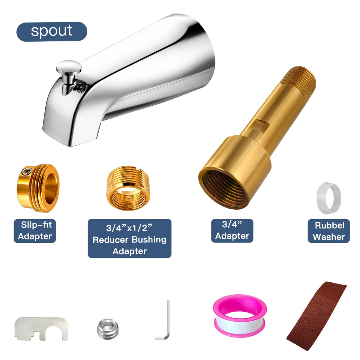 ZXFENG slip-on 1/2 inch copper pipe compatibility for flexible installation