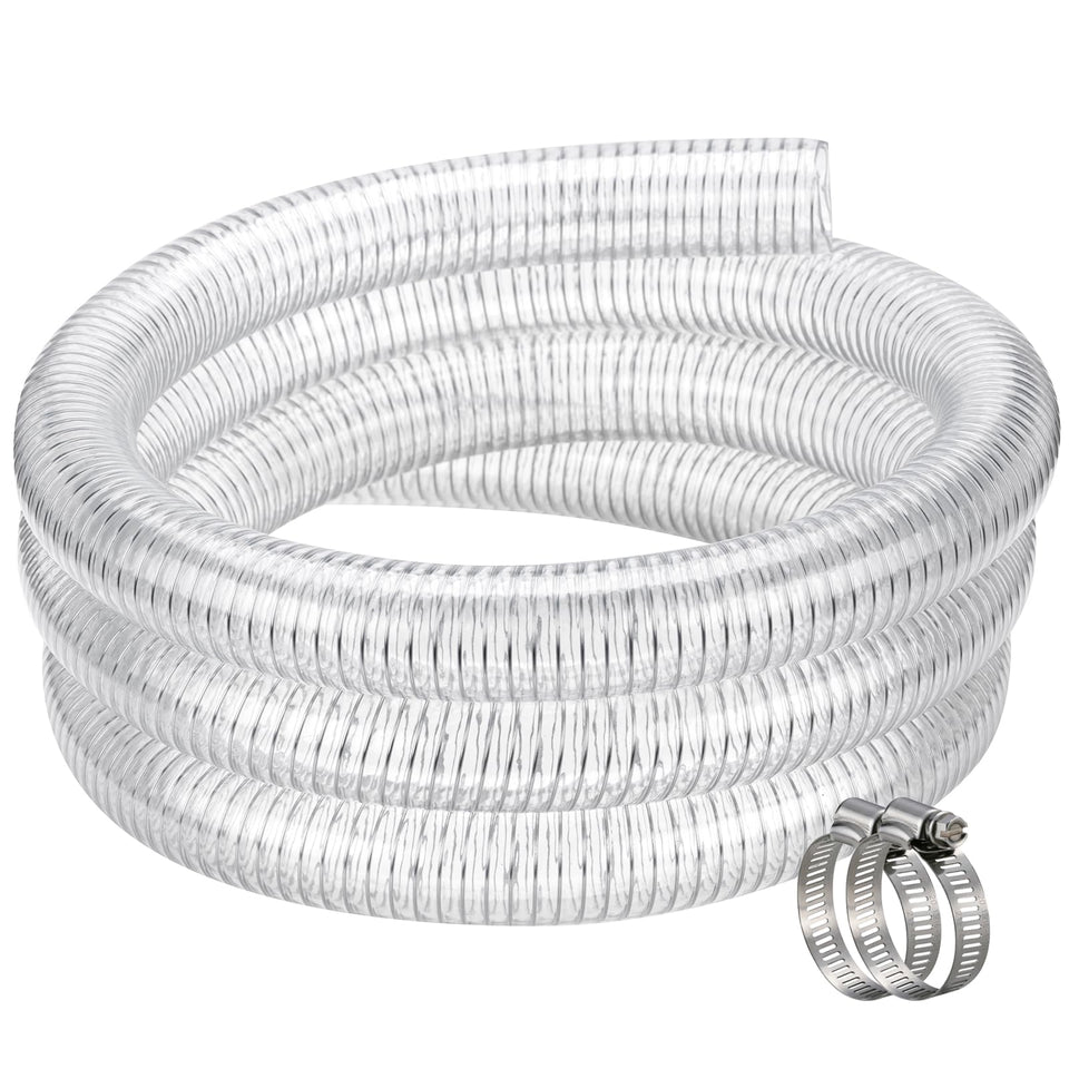 ZY-hosetube clear PVC hose 1-1/2in ID 10ft for visible flow and reliable suction