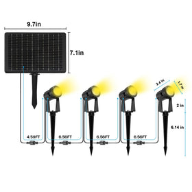 ZYAN ground stake height adjustability for flexible mounting