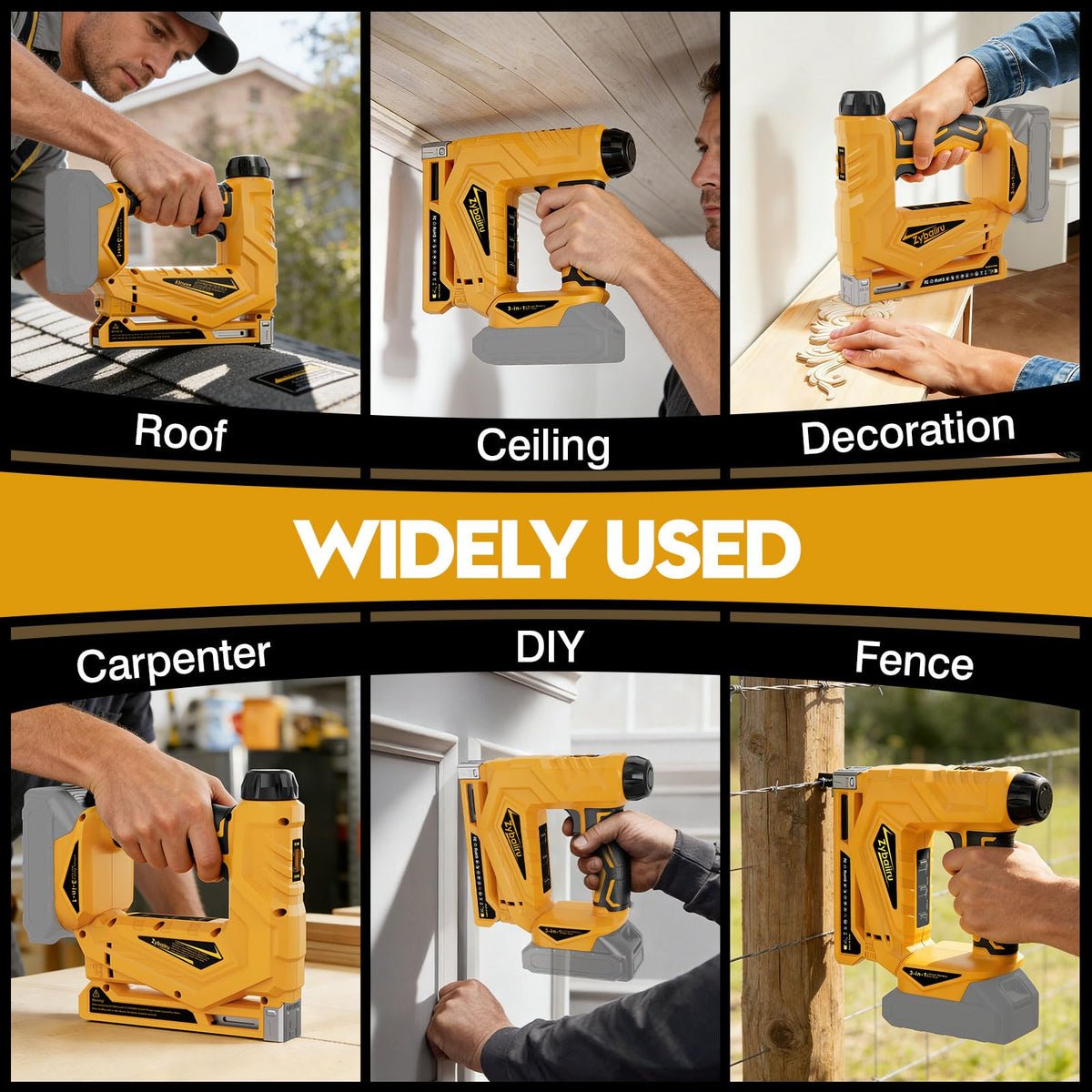 Zybaiiru kit content: 1000 nails and staples for immediate use with the tool.