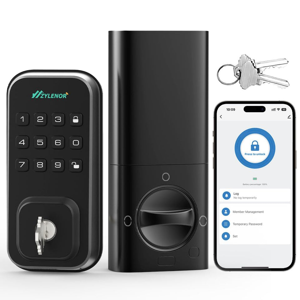 Zylenor front door lock with keypad for convenient keyless entry and security.