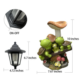 ZYLiWoo solar garden ornament with simple setup and automatic dusk glow.