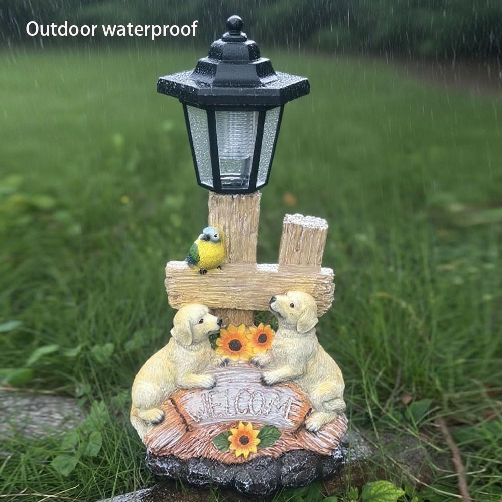 ZYLiWoo backyard focal point blends art, light, and charm.