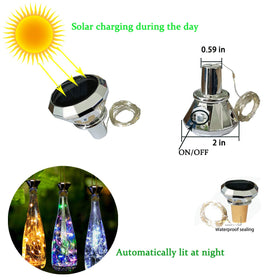 ZYLiWoo elf lamp inside bottle glows at dusk for atmosphere