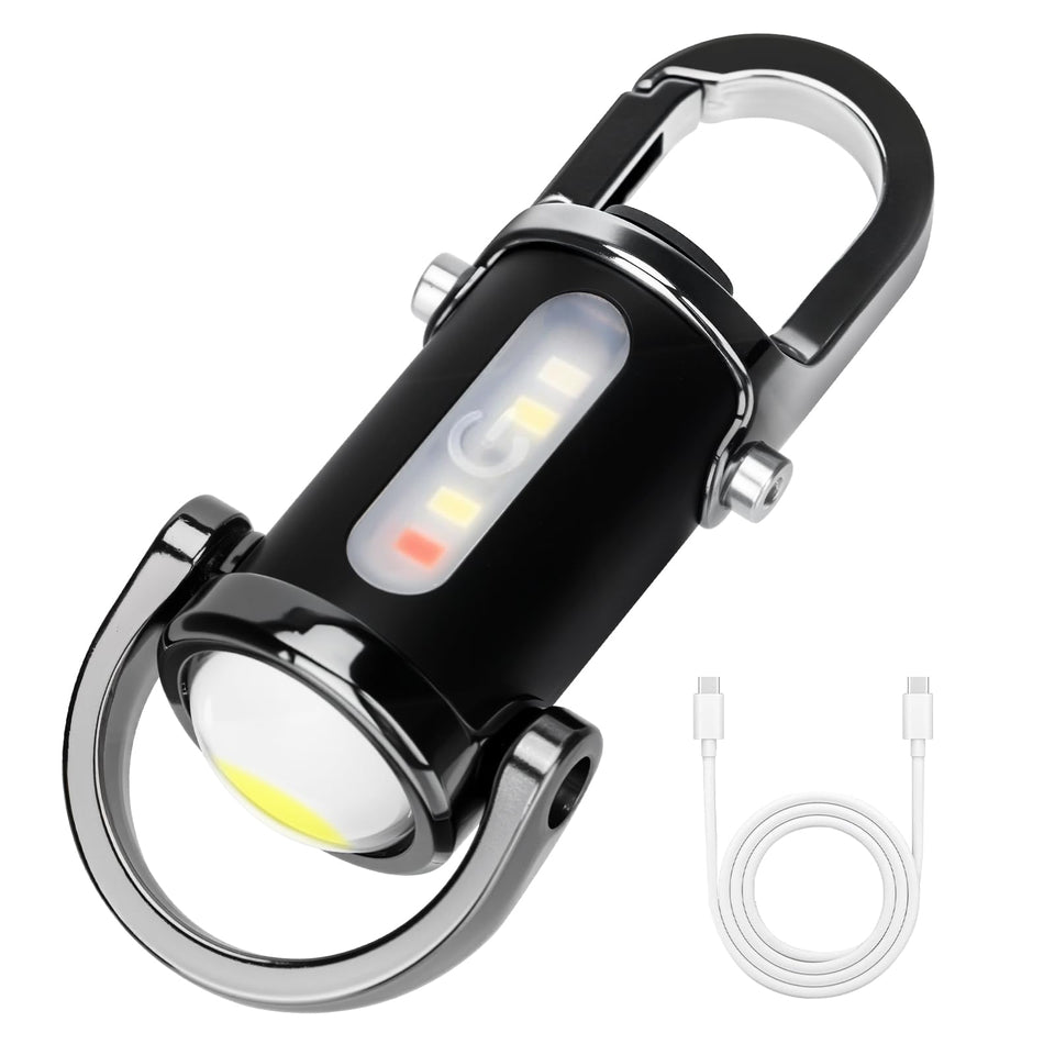 Zypilatsry 1200LM flashlight front view showing bright beam for quick visibility.