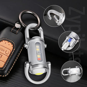 Zypilatsry keychain flashlight clip-on design enables easy access.