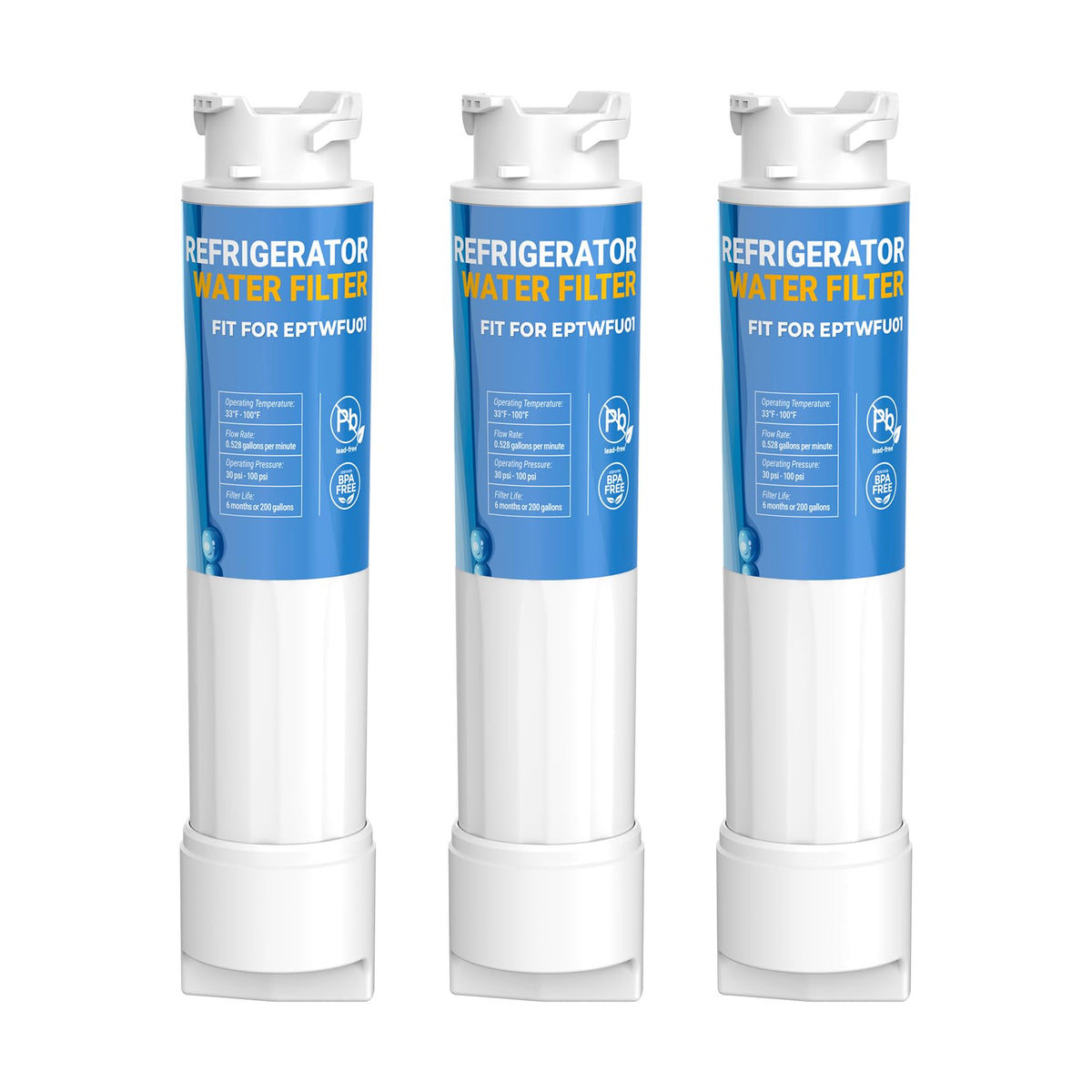 Zypxsyxgb EPTWFU01 replacement filter pack for Frigi-Daire, cleaner tasting water