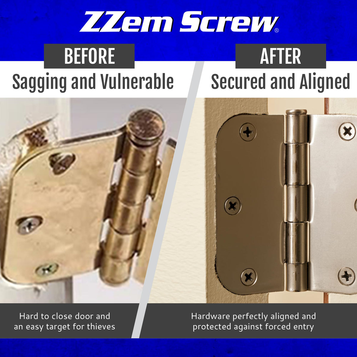 ZZEM SCREW 4-PK drill bit and driver bits enable precise installations.