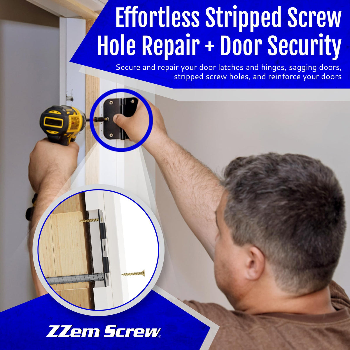 ZZEM SCREW drill bit set enabling precise wood hole repair