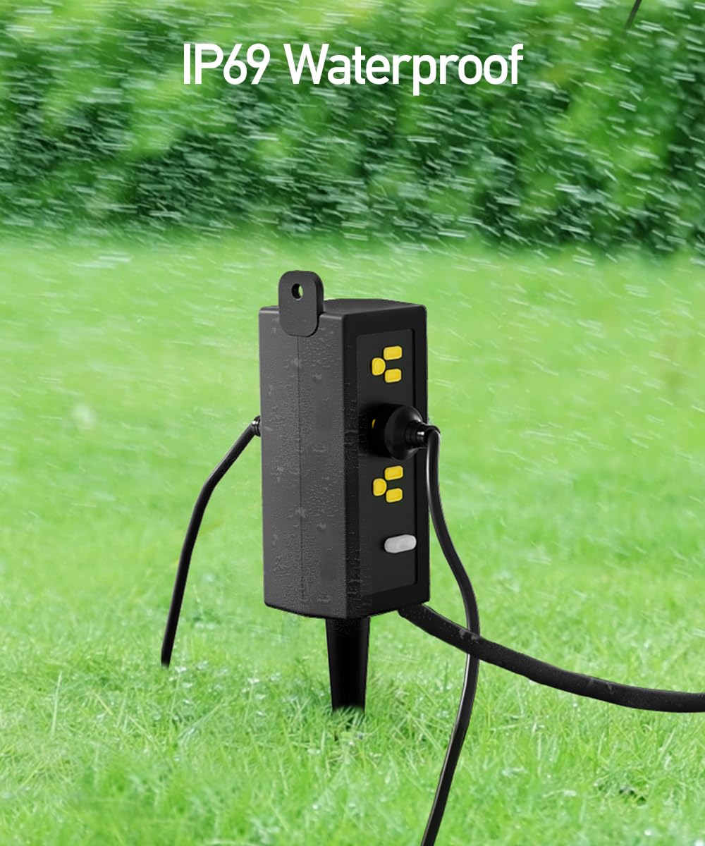 Durable silicone-sealed outlets protect ZZJ devices from moisture.
