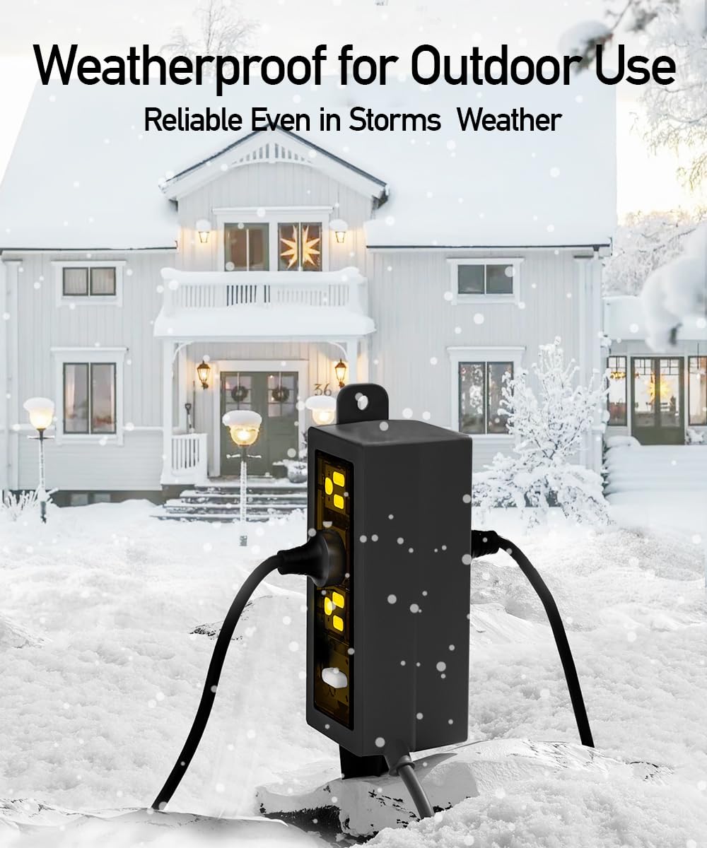 Close-up of ZZJ IP69 waterproof rating maintaining power in rain.