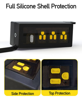 ETL listed safety features and 1200 Joules surge protection.