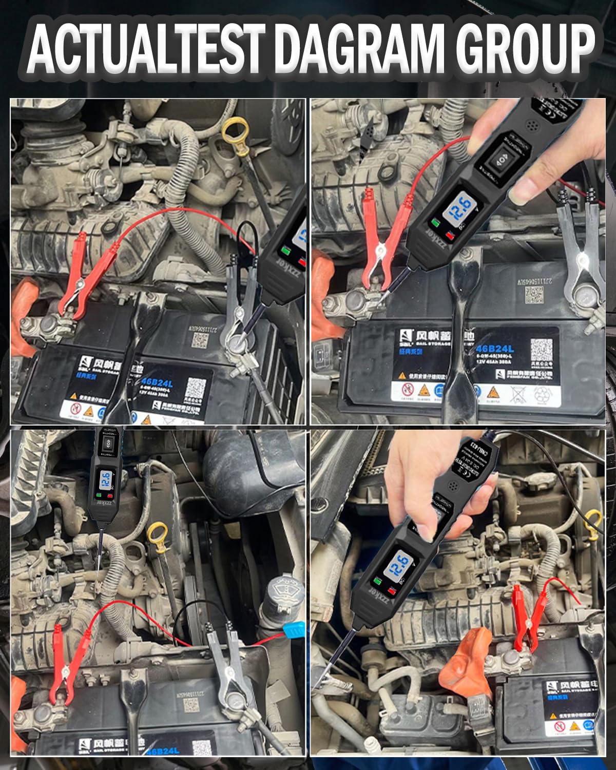 Zzxker Power Circuit Probe Tester flashlight helps work in dim areas.