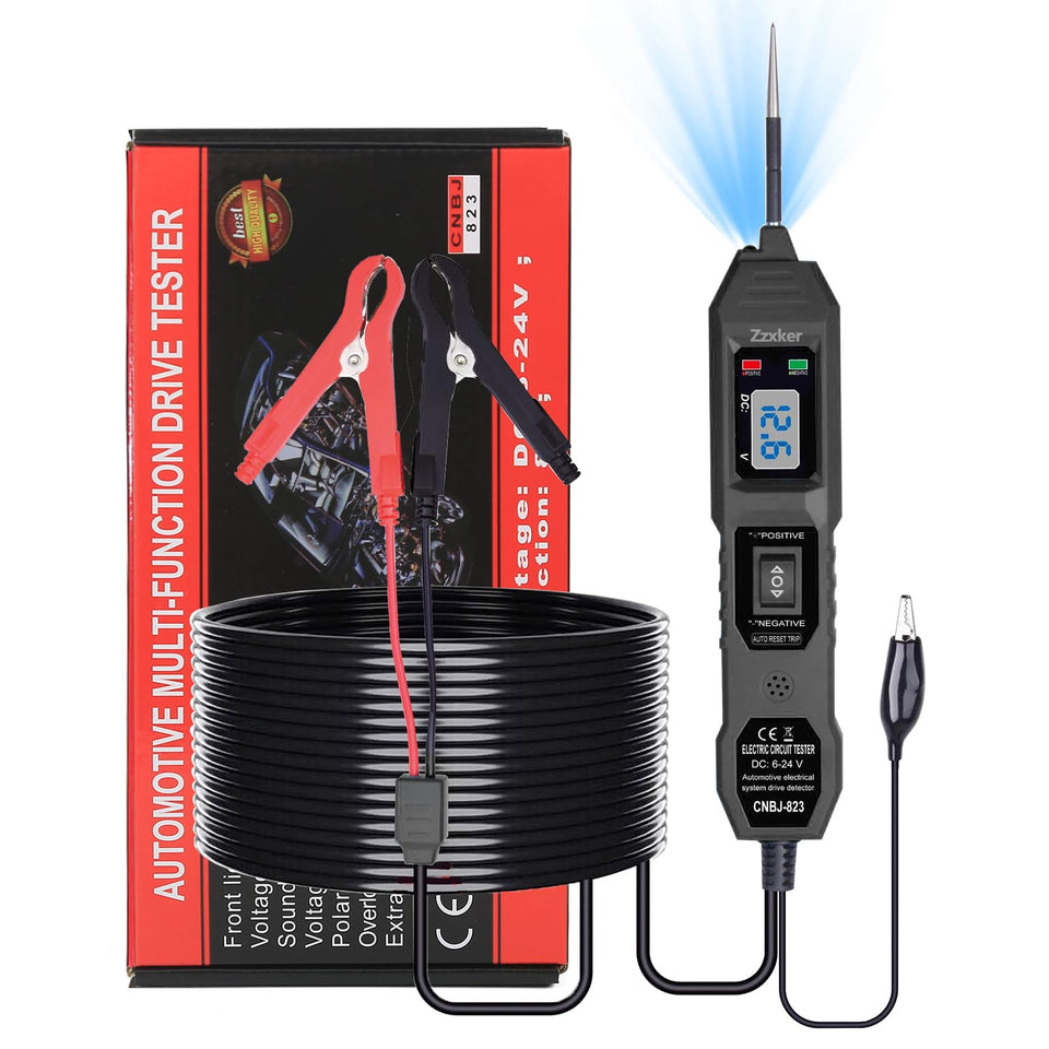 Zzxker Power Circuit Probe Tester front view for portable automotive testing.